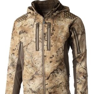Pnuma Outdoors Selkirk Hooded Waterproof Hunting Jacket, Terra Camo Size Large